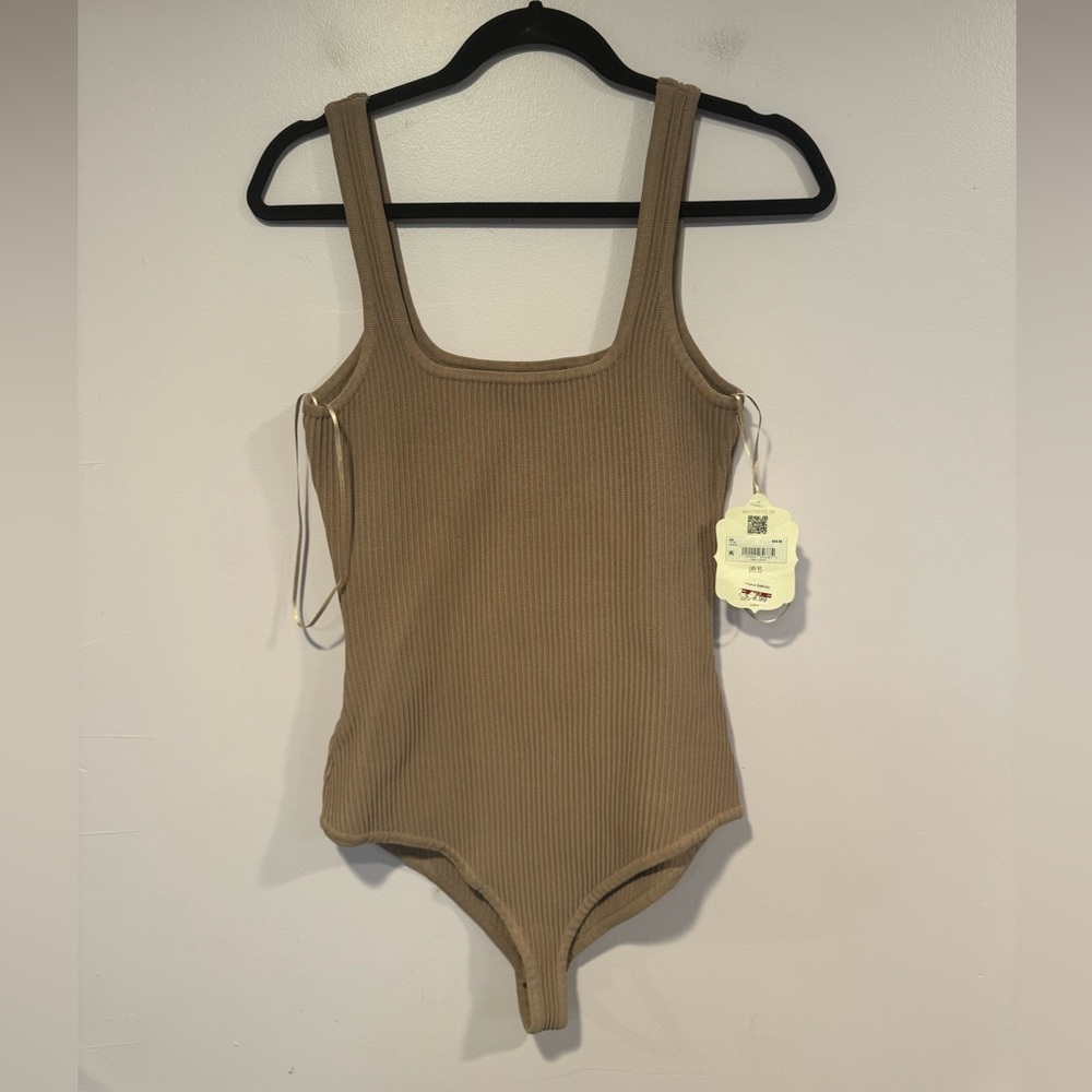 Brown ribbed NWT Altard State bodysuit‎